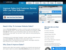 Tablet Screenshot of gotlivechat.com